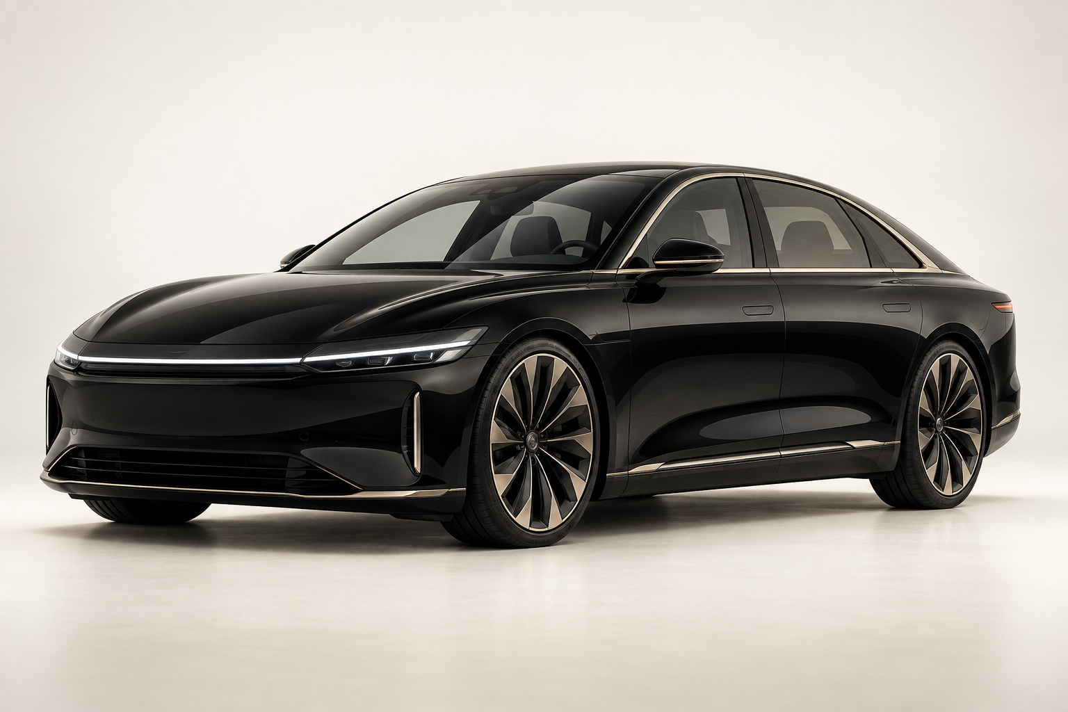 Berline électrique premium, visuel d’ambiance